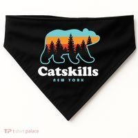 Catskills Ny Bear Mountains Camping Hiking New York Gift USA-Made Doggie Bandana thumb 0