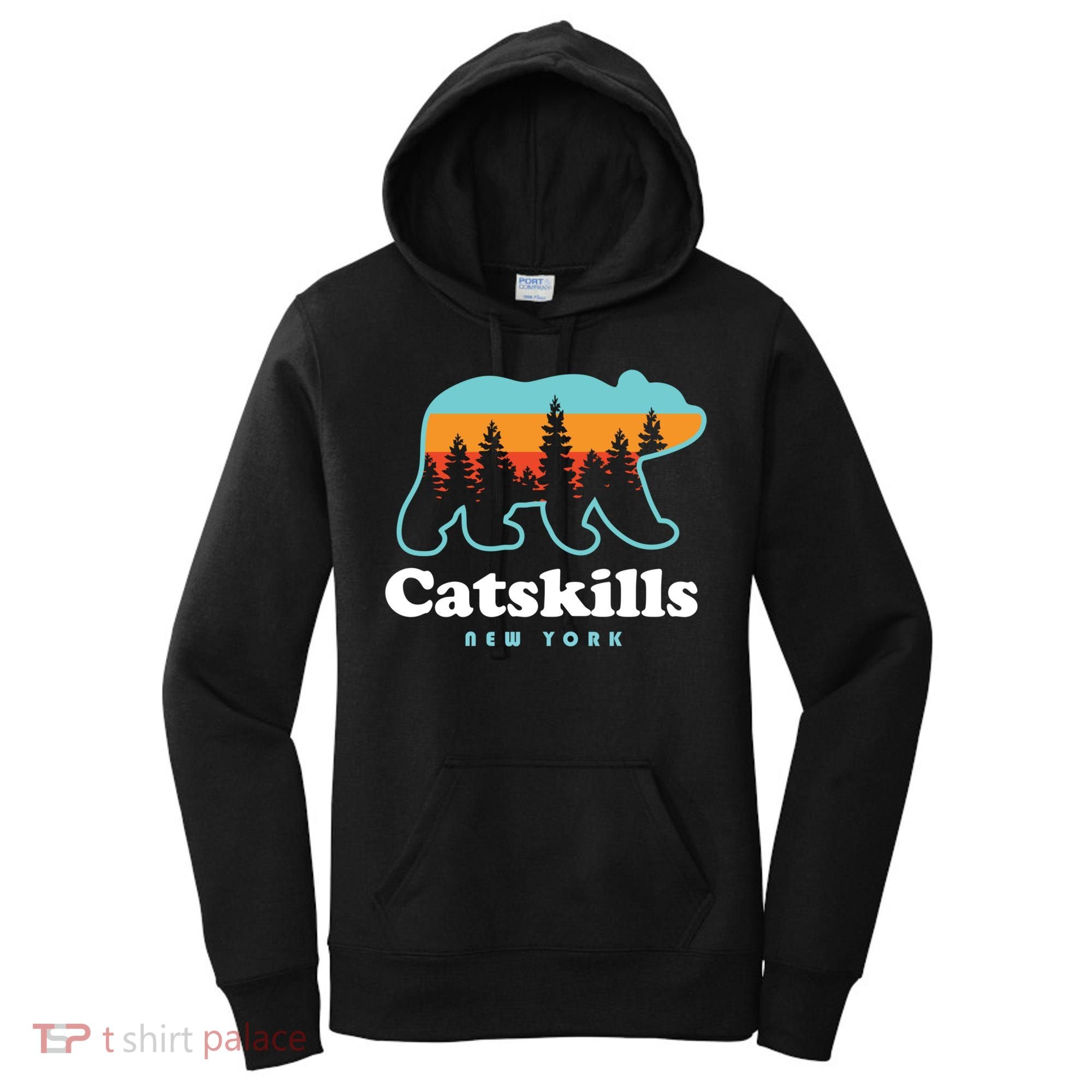 Catskills Ny Bear Mountains Camping Hiking New York Gift Women's Hoodie