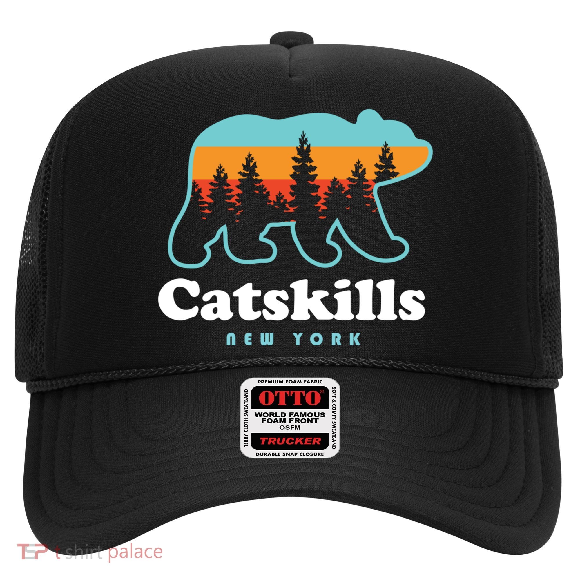 Catskills Ny Bear Mountains Camping Hiking New York Gift Hat