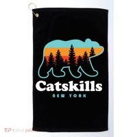 Catskills Ny Bear Mountains Camping Hiking New York Gift Golf Towel thumb 0