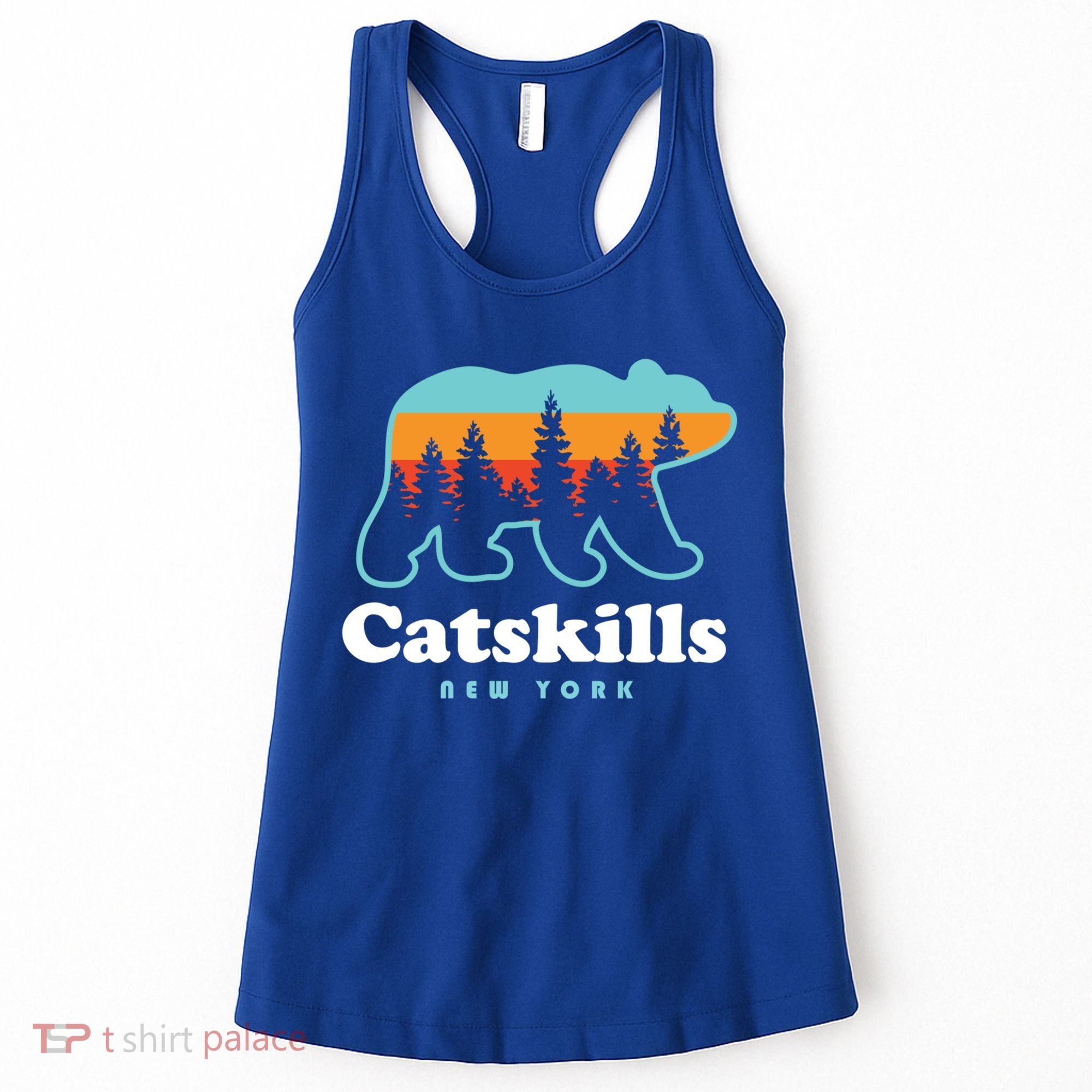 Catskills Ny Bear Mountains Camping Hiking New York Gift Women's Tank Top