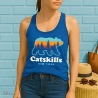 Catskills Ny Bear Mountains Camping Hiking New York Gift Women's Tank Top thumb 2