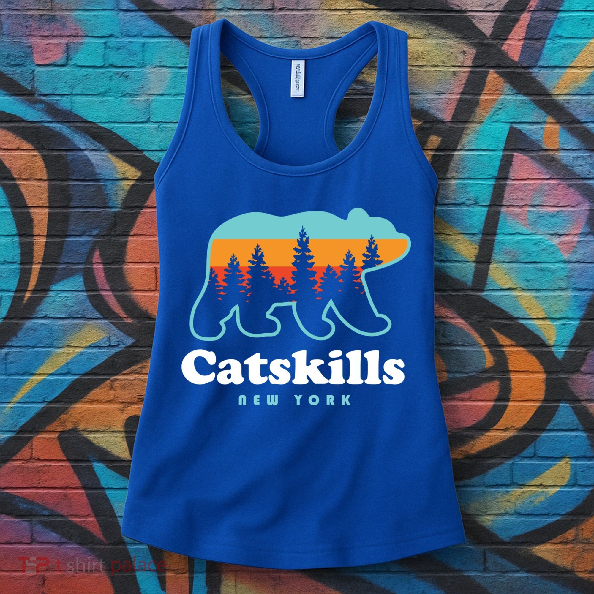 Catskills Ny Bear Mountains Camping Hiking New York Gift Women's Tank Top