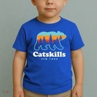 Catskills Ny Bear Mountains Camping Hiking New York Gift Toddler T-Shirt thumb 2