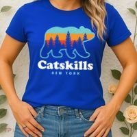 Catskills Ny Bear Mountains Camping Hiking New York Gift Women's T-Shirt thumb 2