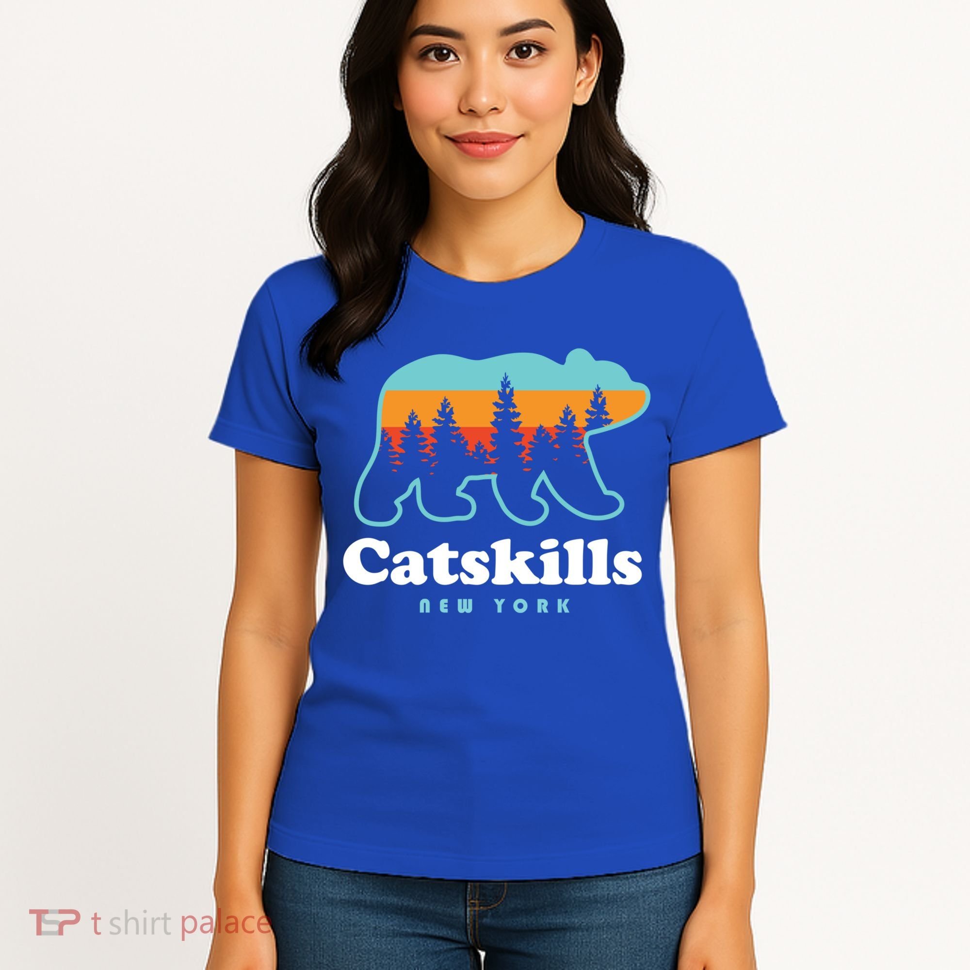 Catskills Ny Bear Mountains Camping Hiking New York Gift Women's T-Shirt
