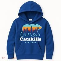 Catskills Ny Bear Mountains Camping Hiking New York Gift Kids Hoodie thumb 0
