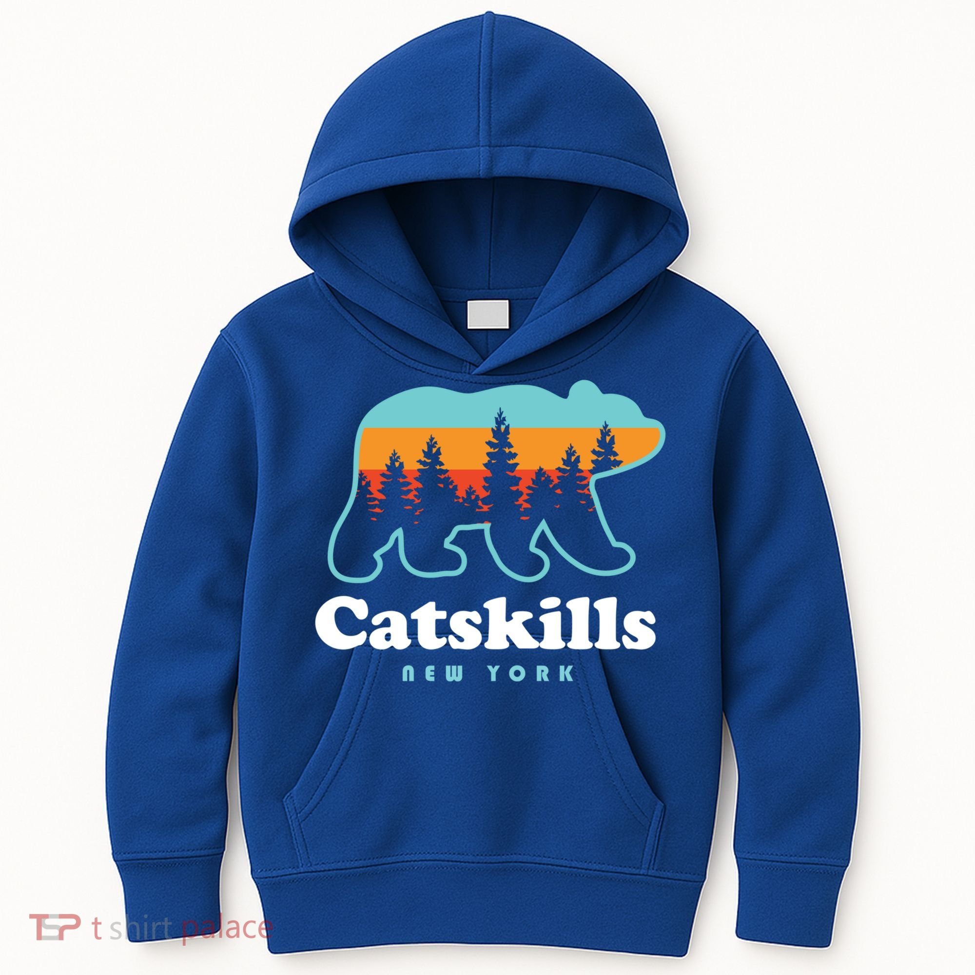 Catskills Ny Bear Mountains Camping Hiking New York Gift Kids Hoodie