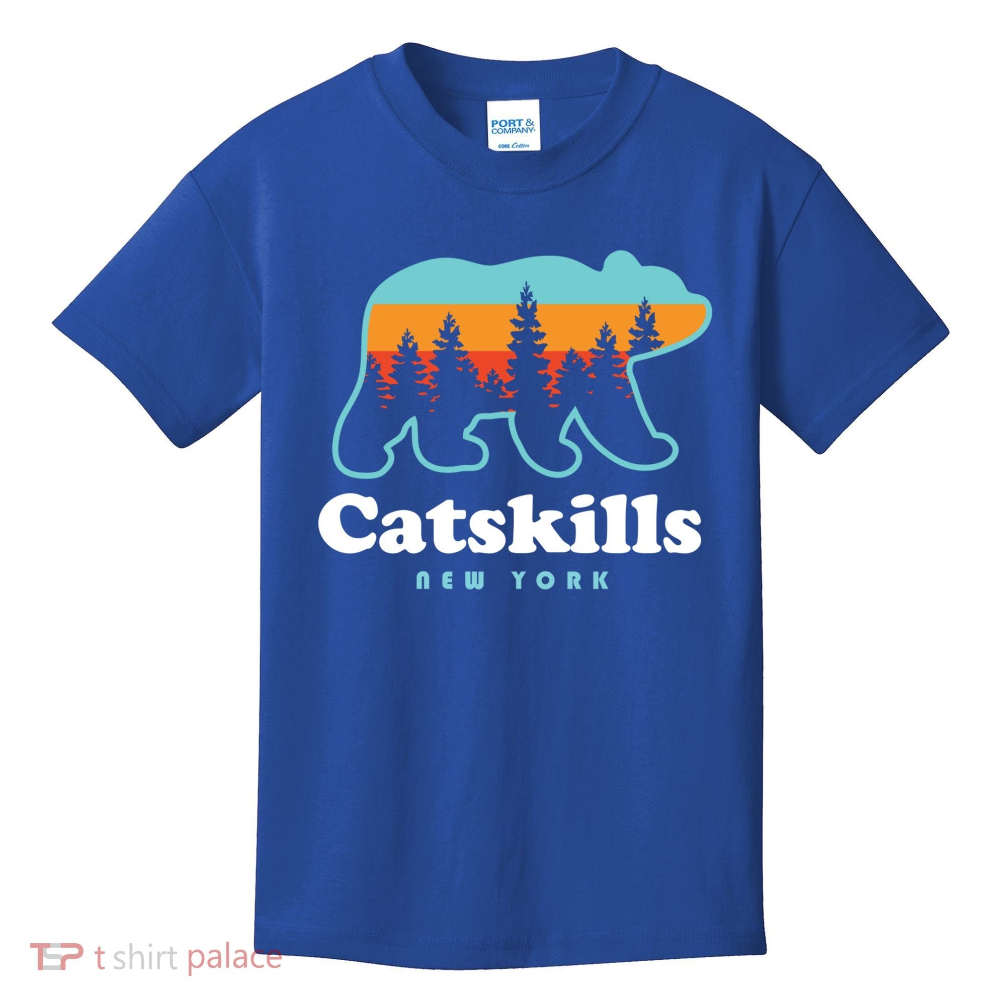 Catskills Ny Bear Mountains Camping Hiking New York Gift Kids T-Shirt