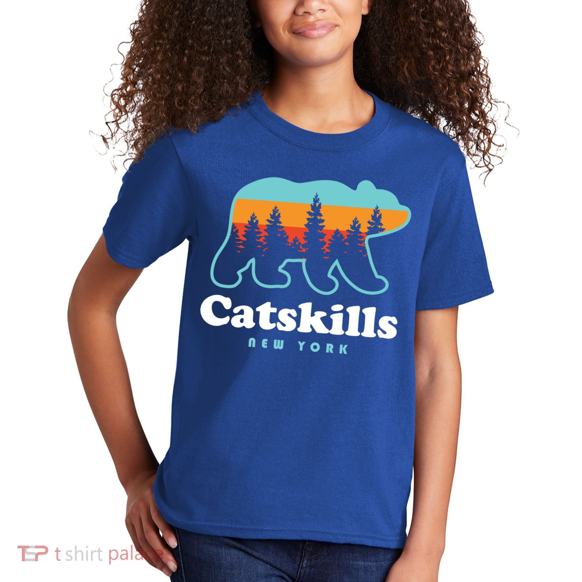 Catskills Ny Bear Mountains Camping Hiking New York Gift Kids T-Shirt