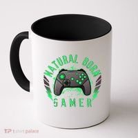 Cool Natural Born Gamer Coffee Mug thumb 0