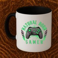Cool Natural Born Gamer Coffee Mug thumb 2