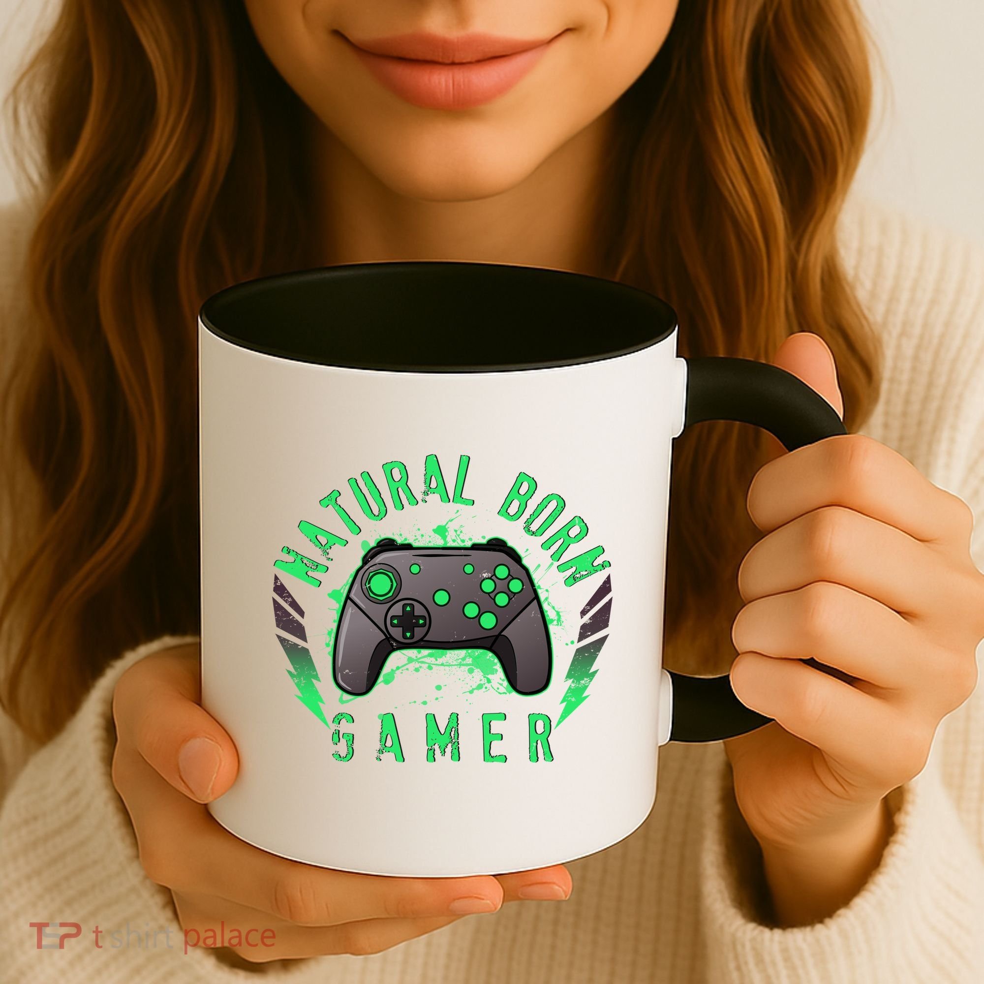 Cool Natural Born Gamer Coffee Mug
