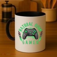 Cool Natural Born Gamer Coffee Mug thumb 4