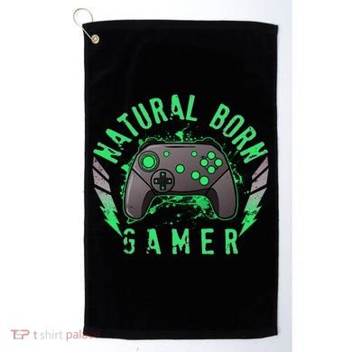 Cool Natural Born Gamer Golf Towel
