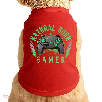Cool Natural Born Gamer Doggie Tank