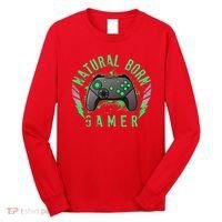 Cool Natural Born Gamer Long Sleeve Shirt thumb 0
