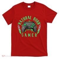 Cool Natural Born Gamer T-Shirt thumb 0