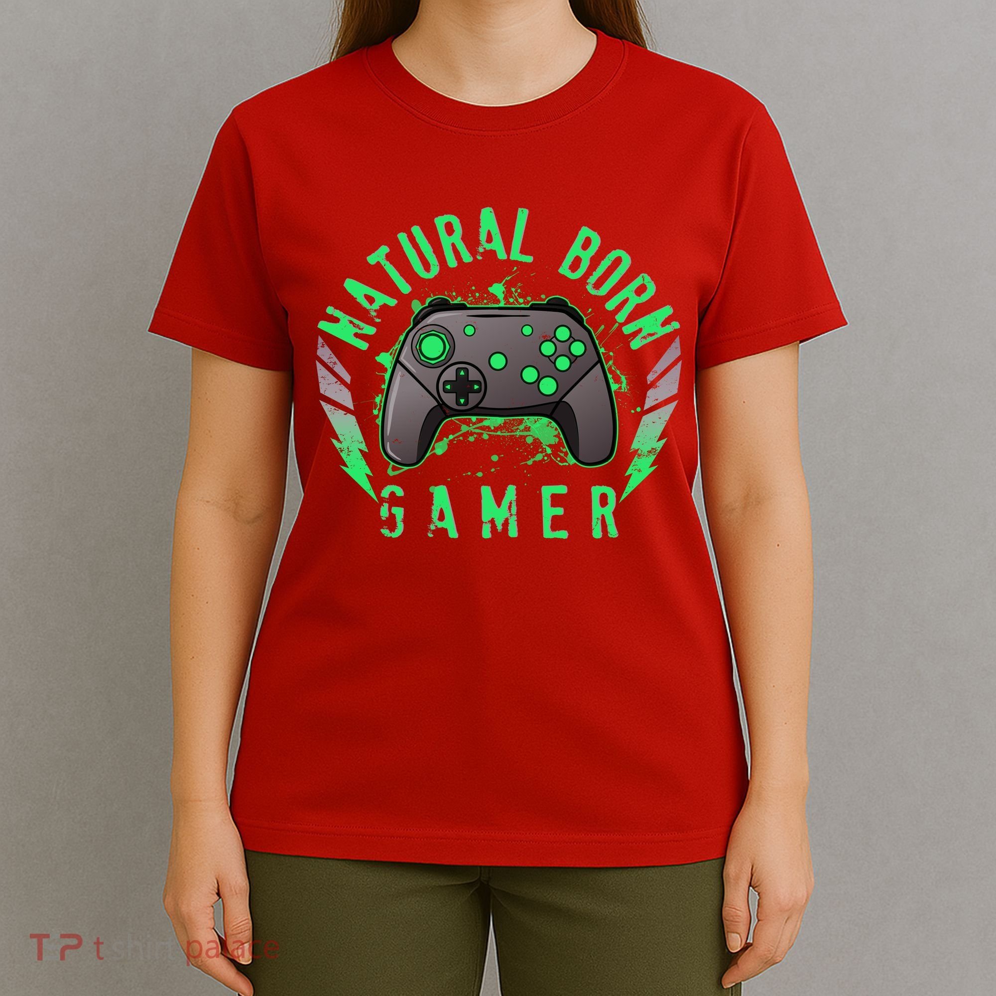 Cool Natural Born Gamer T-Shirt