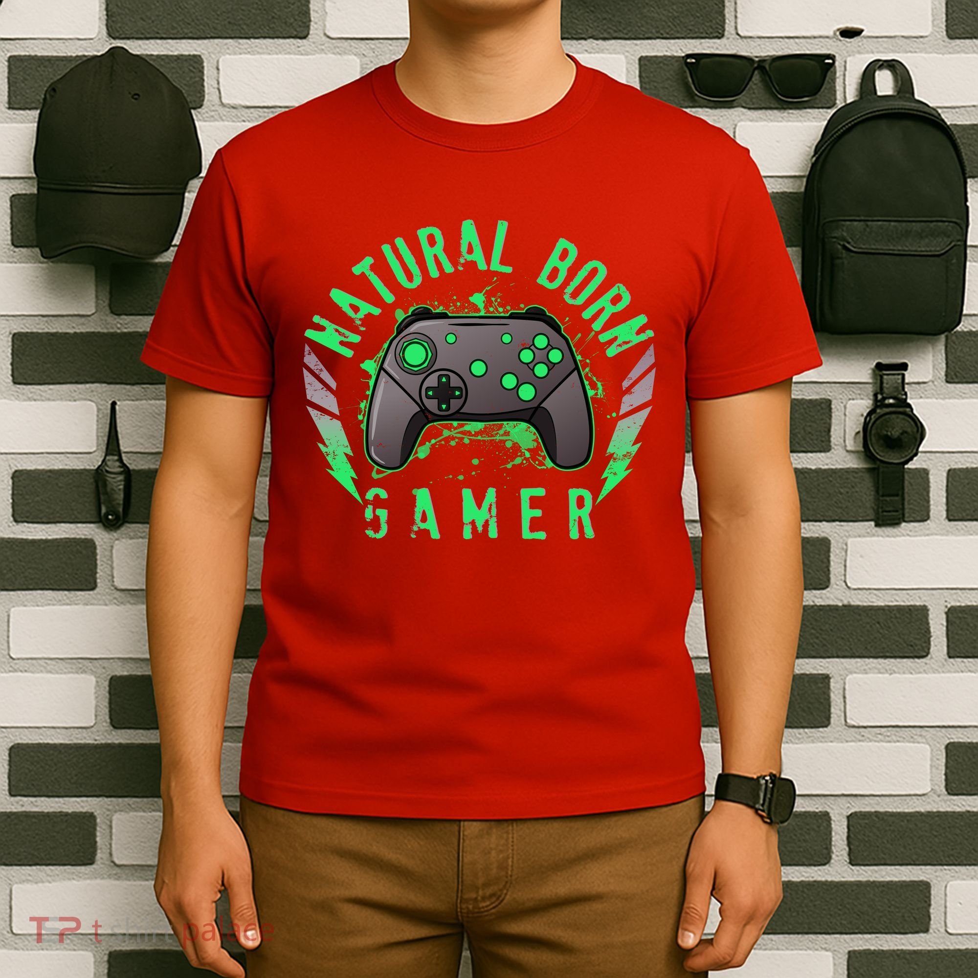 Cool Natural Born Gamer T-Shirt