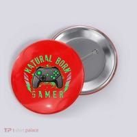 Cool Natural Born Gamer Button thumb 0