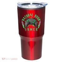 Cool Natural Born Gamer Tumbler thumb 0