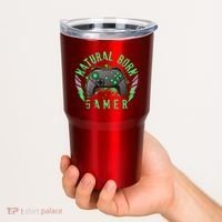 Cool Natural Born Gamer Tumbler thumb 2