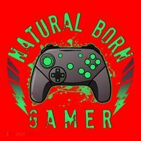 Cool Natural Born Gamer Santa Hat thumb 1