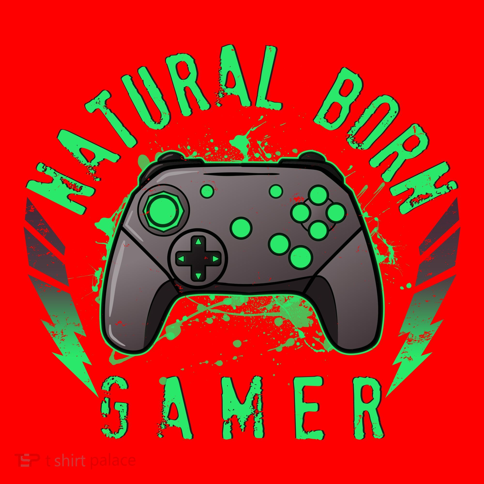 Cool Natural Born Gamer Santa Hat