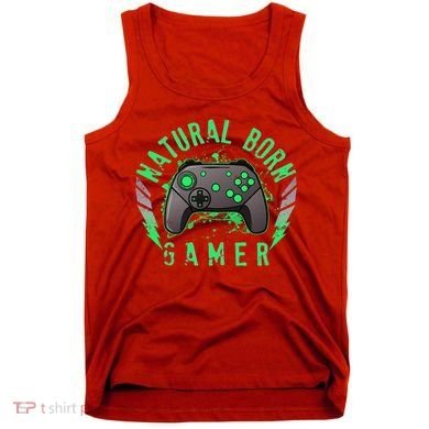 Cool Natural Born Gamer Tank Top