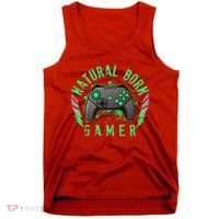 Cool Natural Born Gamer Tank Top thumb 0