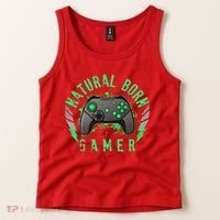Cool Natural Born Gamer Tank Top thumb 2