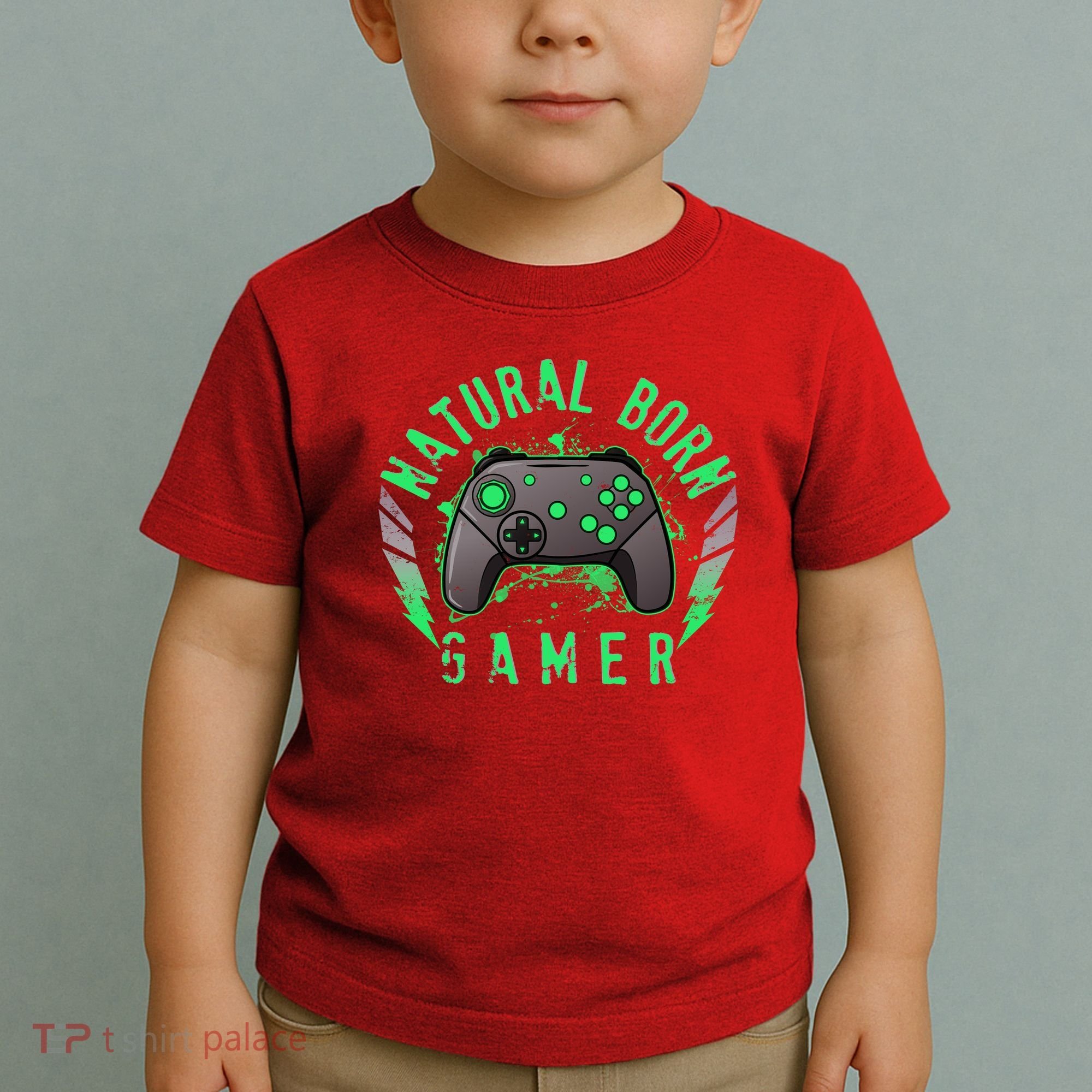 Cool Natural Born Gamer Toddler T-Shirt