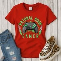 Cool Natural Born Gamer Women's T-Shirt thumb 3