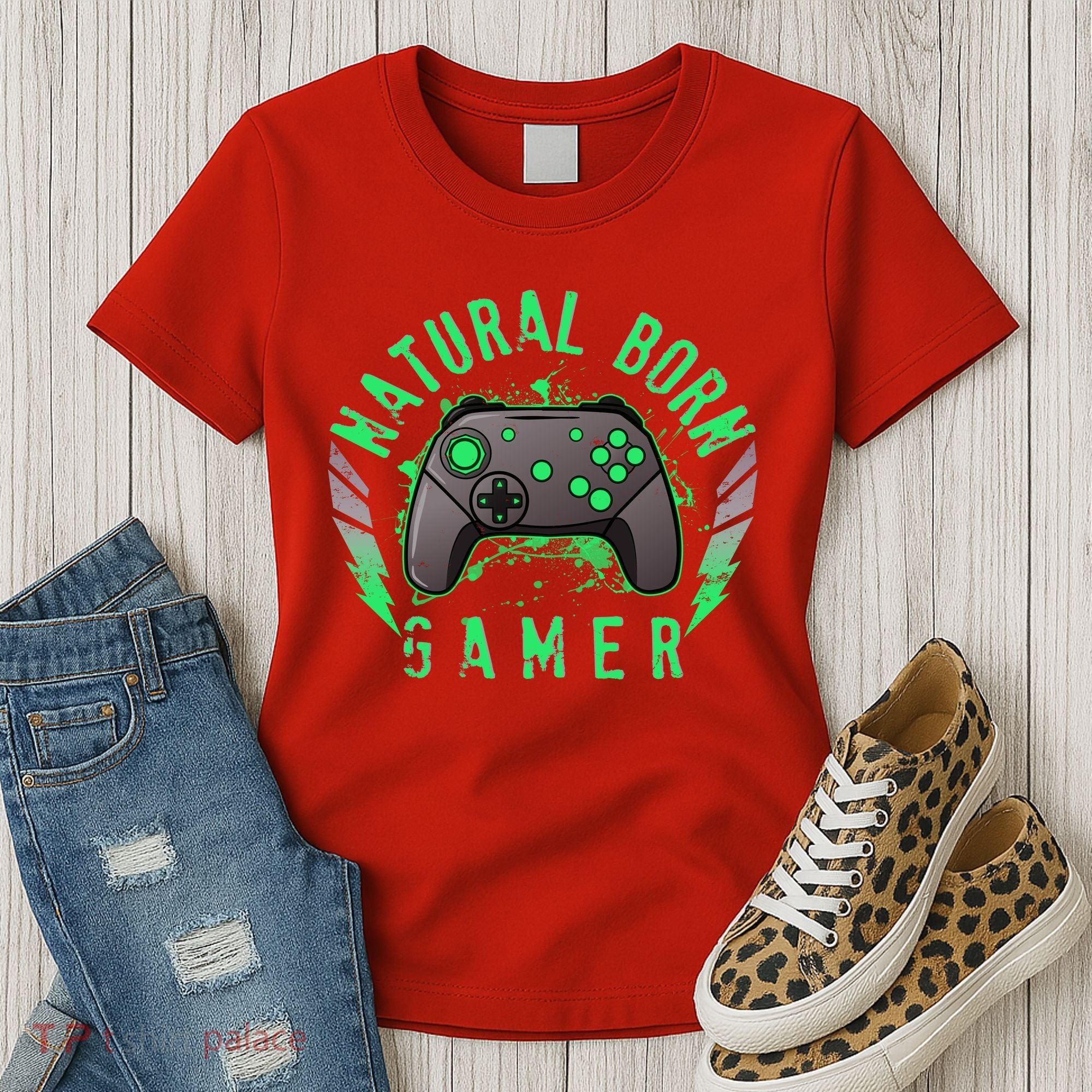 Cool Natural Born Gamer Women's T-Shirt
