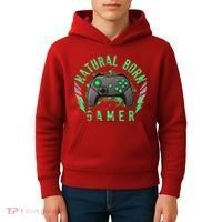 Cool Natural Born Gamer Kids Hoodie thumb 4