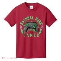 Cool Natural Born Gamer Kids T-Shirt thumb 0