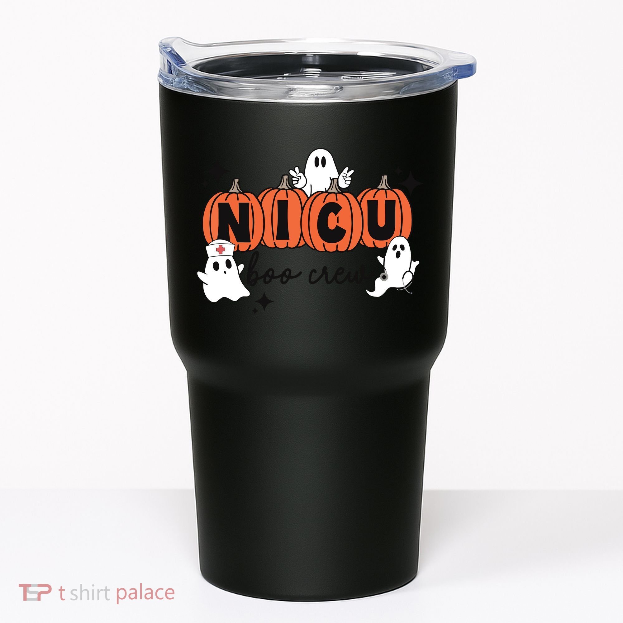 Cute Nicu Boo Crew Spooky Nurse Halloween Cute Ghost Pumpkin Tumbler
