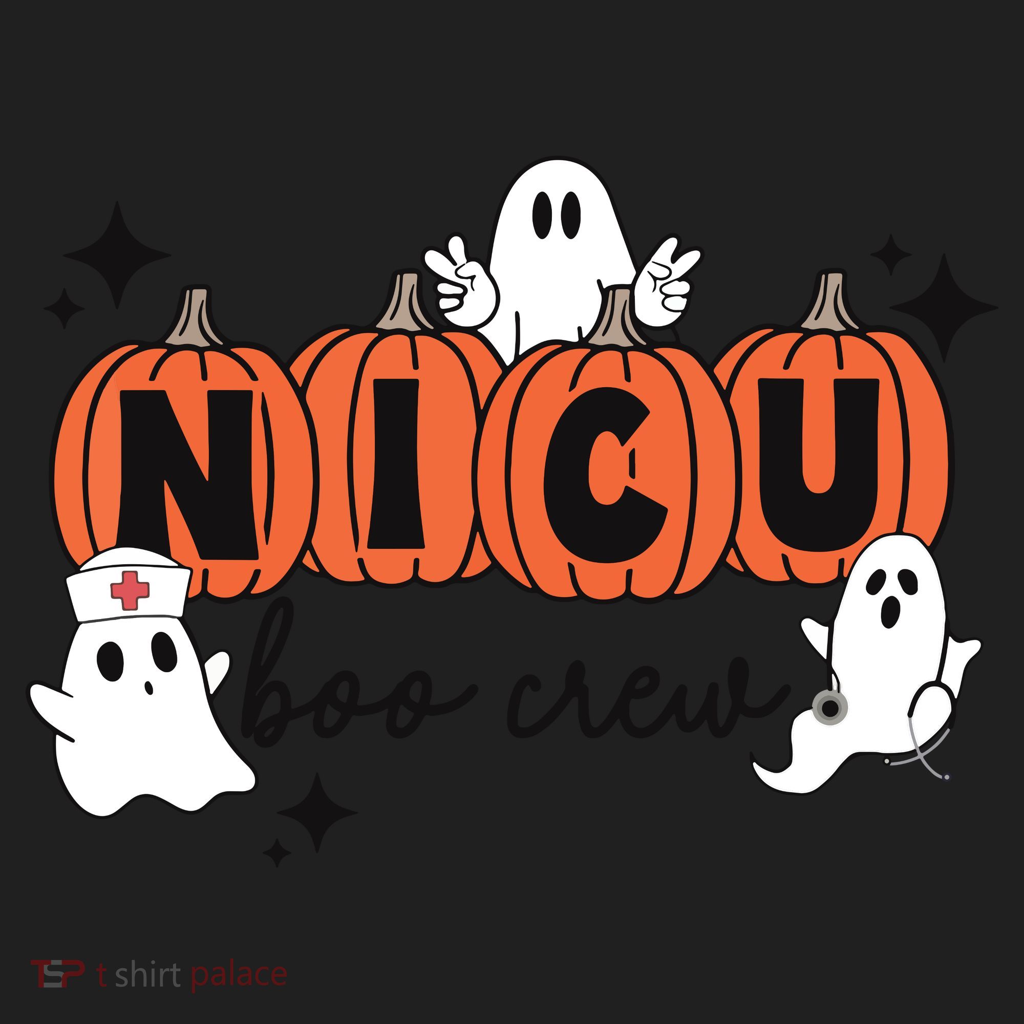 Cute Nicu Boo Crew Spooky Nurse Halloween Cute Ghost Pumpkin Hat