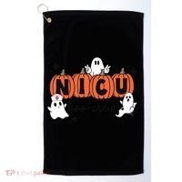 Cute Nicu Boo Crew Spooky Nurse Halloween Cute Ghost Pumpkin Golf Towel thumb 0