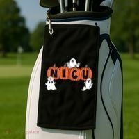 Cute Nicu Boo Crew Spooky Nurse Halloween Cute Ghost Pumpkin Golf Towel thumb 2