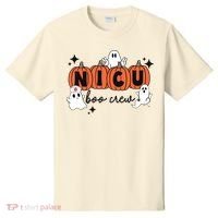 Cute Nicu Boo Crew Spooky Nurse Halloween Cute Ghost Pumpkin T-Shirt thumb 0