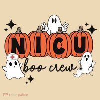 Cute Nicu Boo Crew Spooky Nurse Halloween Cute Ghost Pumpkin Tote Bag thumb 4
