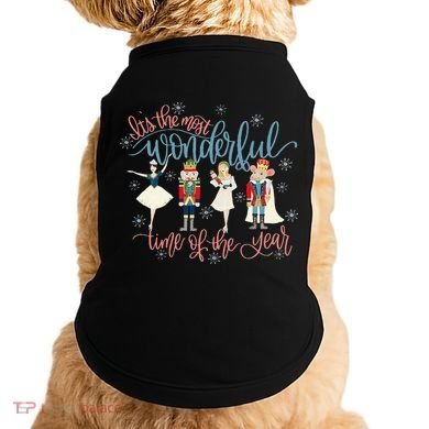 Christmas Nutcracker Ballet Ballerina Funny Xmas Holiday Doggie Tank