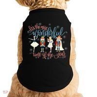 Christmas Nutcracker Ballet Ballerina Funny Xmas Holiday Doggie Tank thumb 0