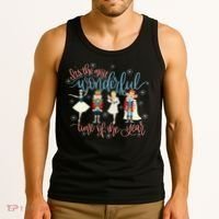 Christmas Nutcracker Ballet Ballerina Funny Xmas Holiday Tank Top thumb 3
