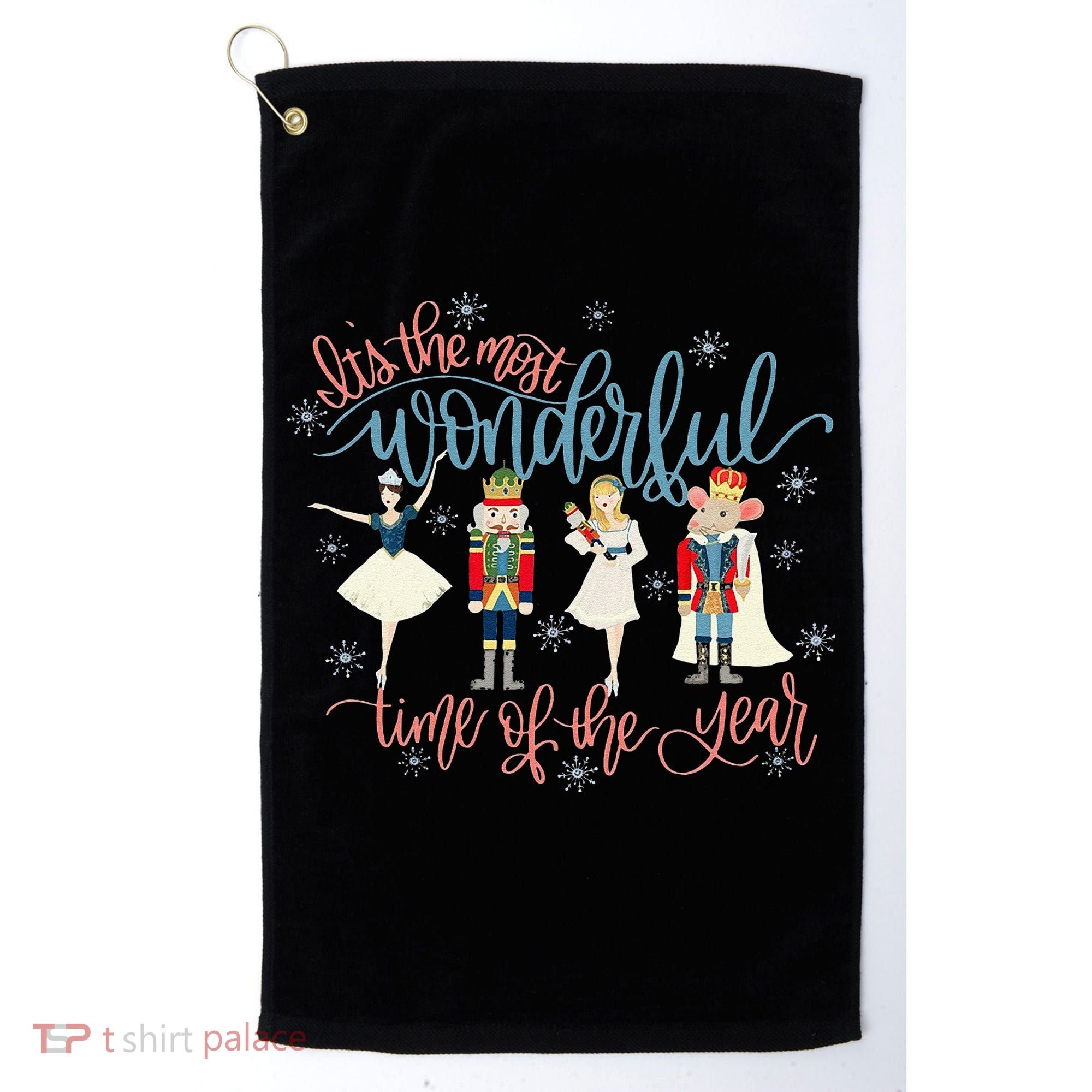 Christmas Nutcracker Ballet Ballerina Funny Xmas Holiday Golf Towel