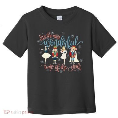 Christmas Nutcracker Ballet Ballerina Funny Xmas Holiday Toddler T-Shirt