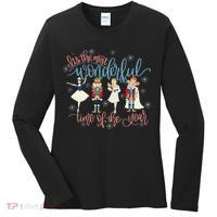 Christmas Nutcracker Ballet Ballerina Funny Xmas Holiday Women's Long Sleeve Shirt thumb 0