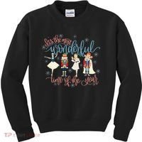 Christmas Nutcracker Ballet Ballerina Funny Xmas Holiday Kids Sweatshirt thumb 0